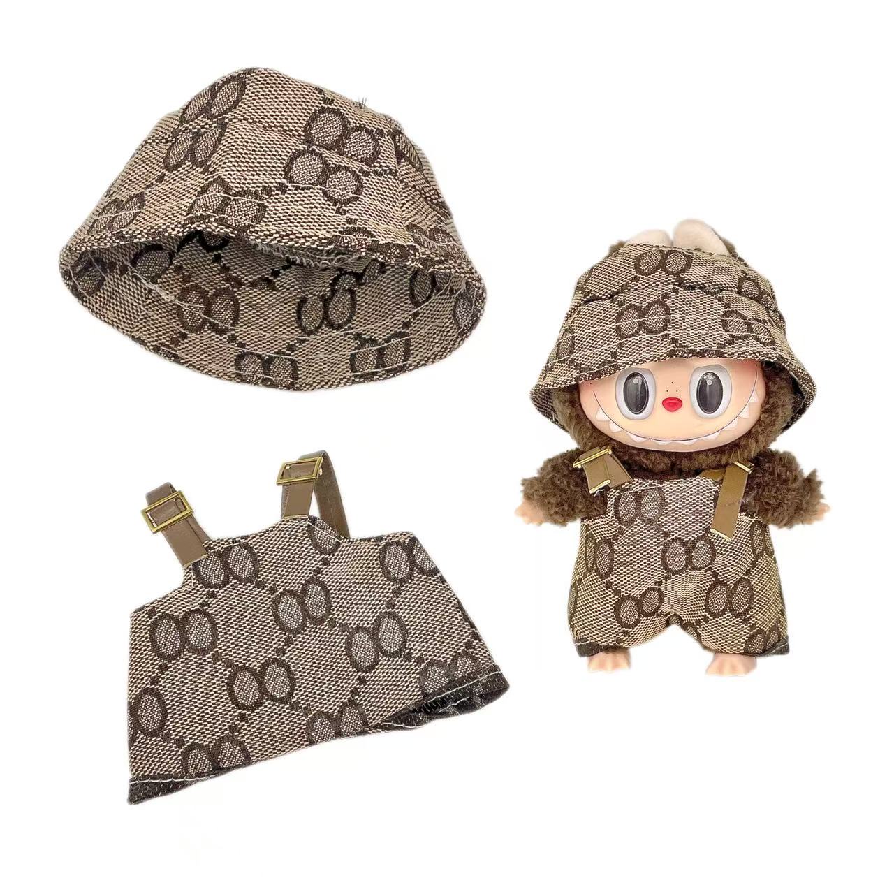【Gucci Labubu】Clothes Set For Labubu Out Fit With Accessories (Clothes + Hat)