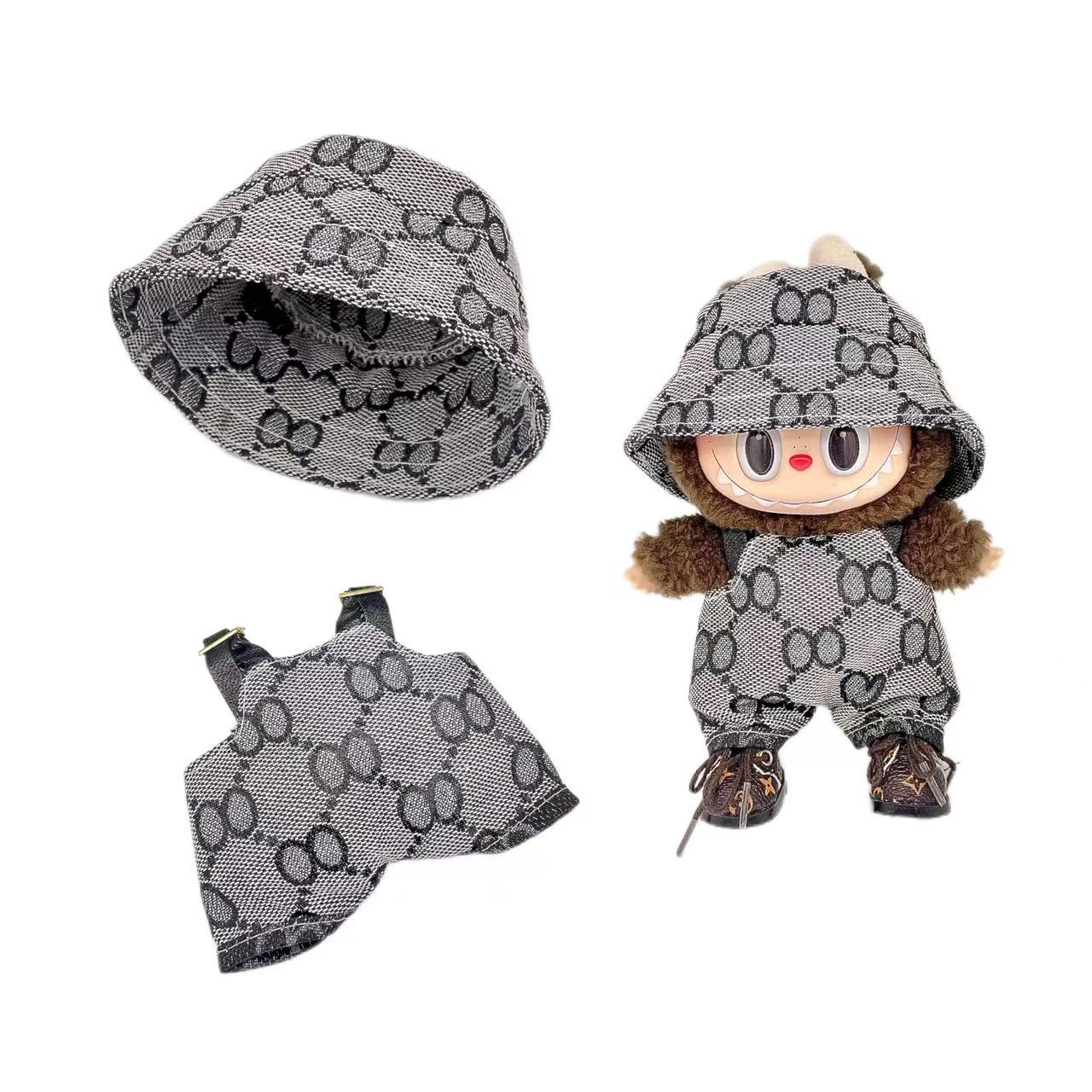 【Gucci Labubu】Clothes Set For Labubu Out Fit With Accessories (Clothes + Hat)