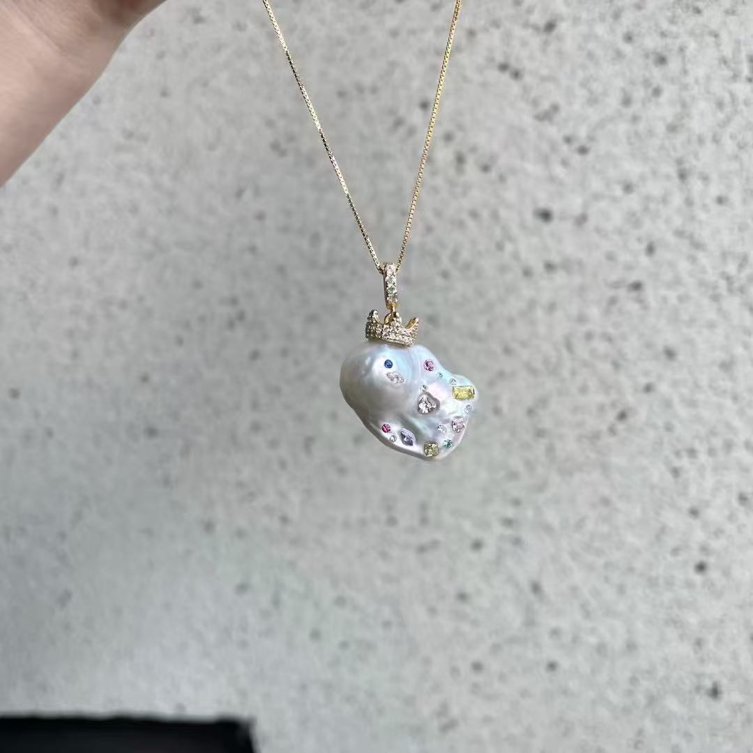 【Pearlish】A Little Goldfish · Handcrafted Artisan Jewelry Featuring Pure Natural Freshwater Pearls Set in S925 Sterling Silver Niche Handmade Art Collection Recommended as a Gift