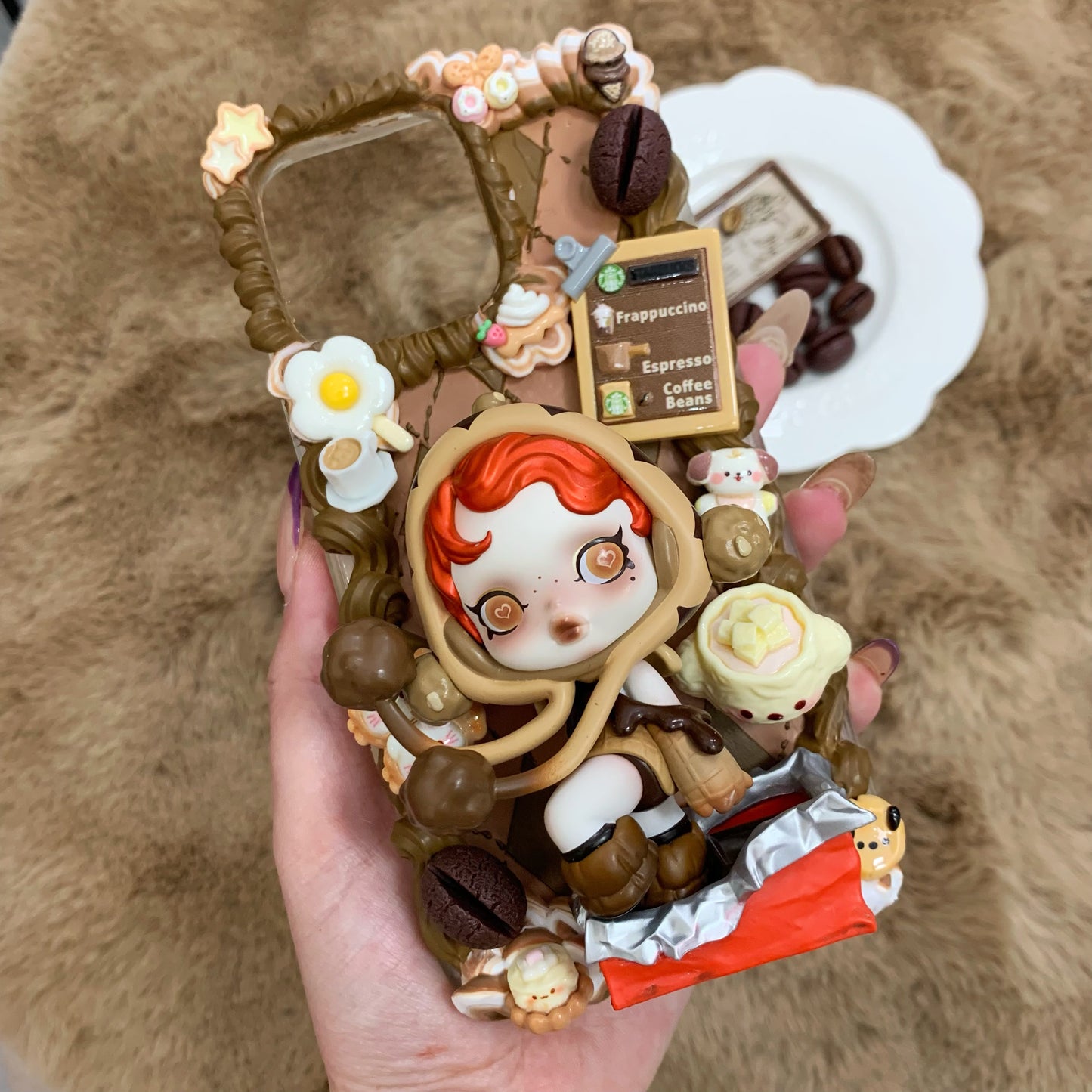 【On Schedule】Phone Case Cream Glue Figurine Decoden DIY Compatible with all phone models