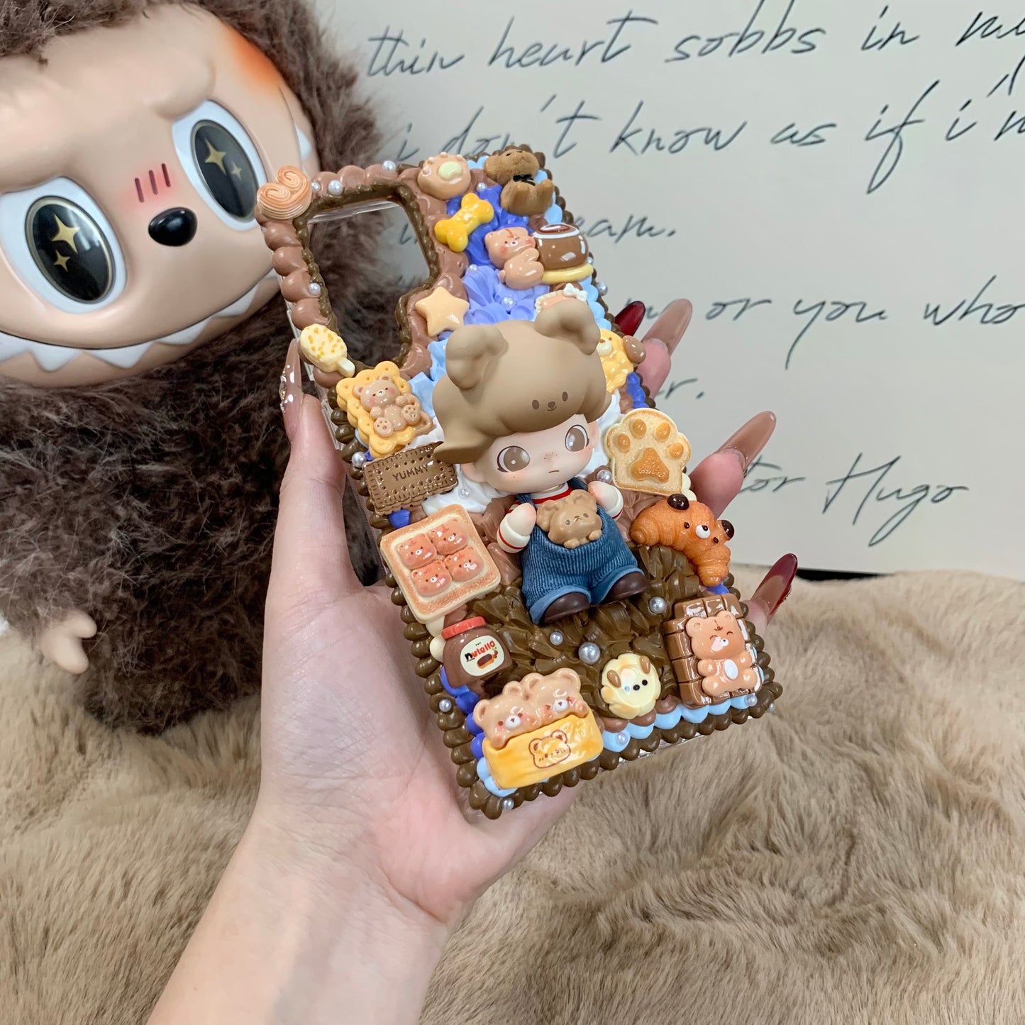 【FashionBooom】Bear Dad — Dimoo Animal Kingdom Phone Case Cream Glue Figurine Decoden DIY Compatible with all phone models