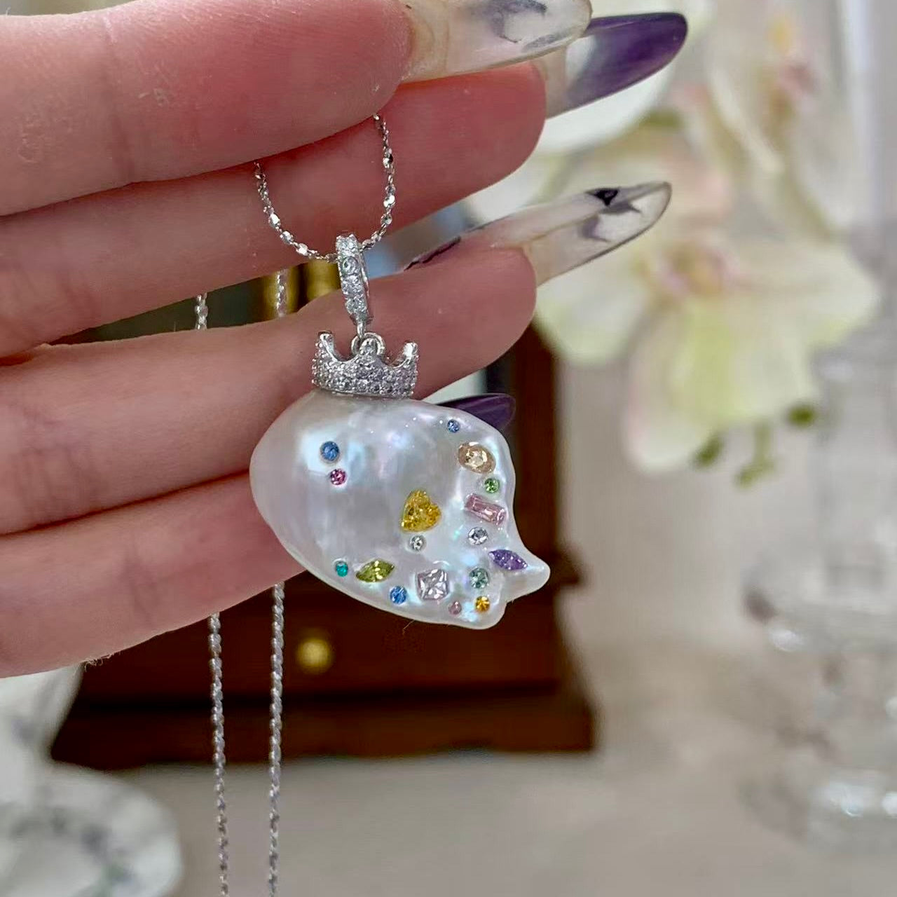 【Pearlish】A Little Goldfish · Handcrafted Artisan Jewelry Featuring Pure Natural Freshwater Pearls Set in S925 Sterling Silver Niche Handmade Art Collection Recommended as a Gift
