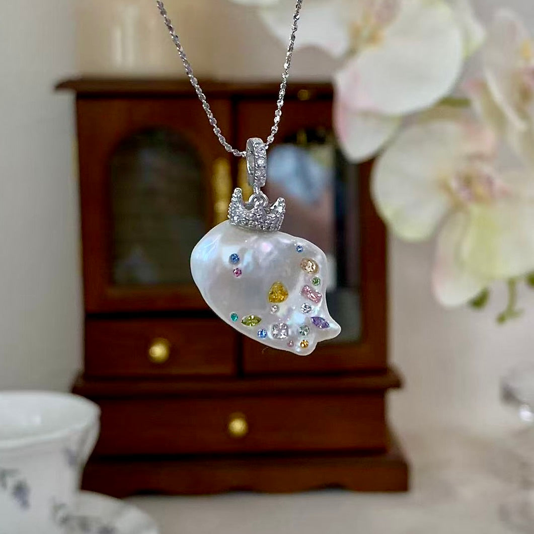 【Pearlish】A Little Goldfish · Handcrafted Artisan Jewelry Featuring Pure Natural Freshwater Pearls Set in S925 Sterling Silver Niche Handmade Art Collection Recommended as a Gift