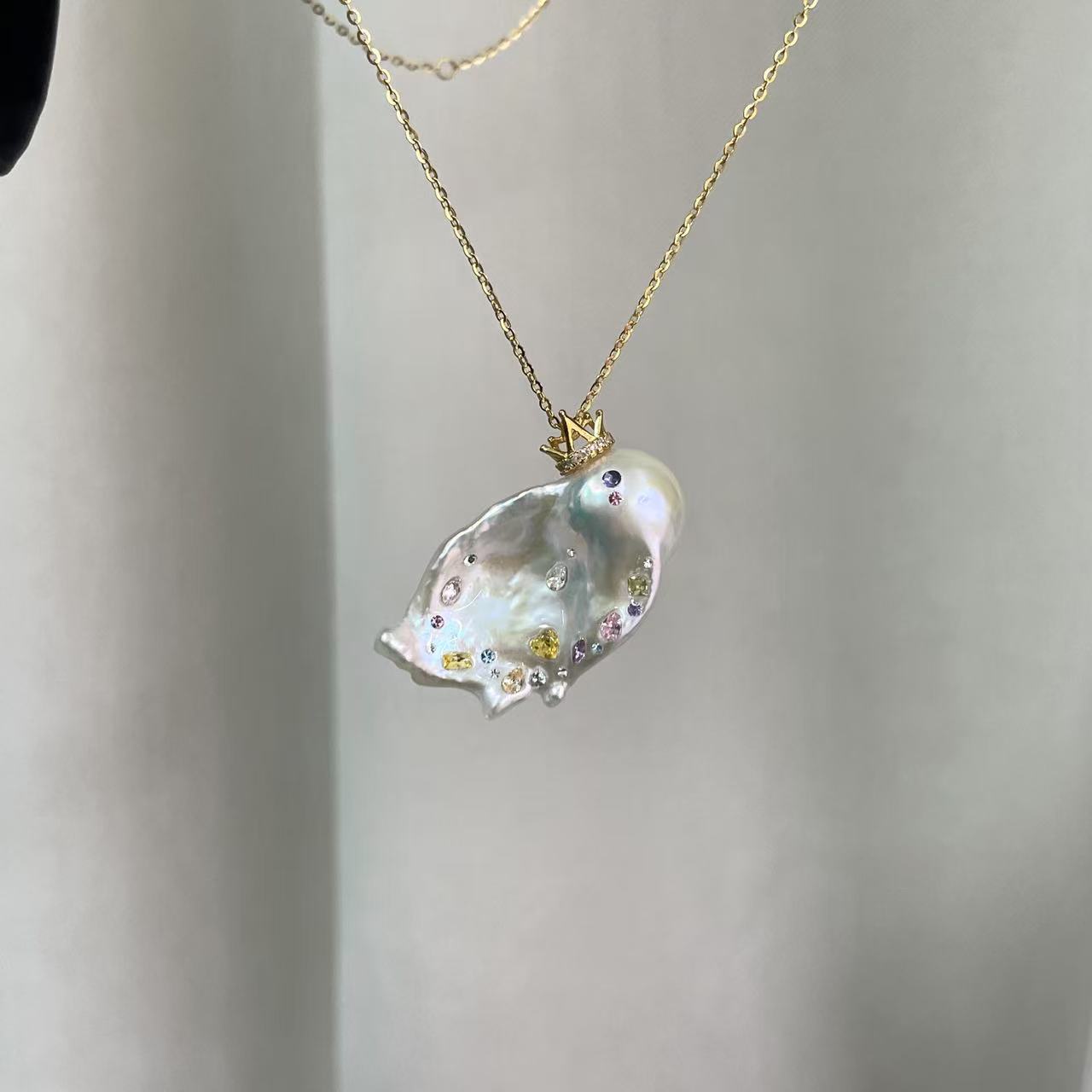 【Pearlish】A Little Goldfish · Handcrafted Artisan Jewelry Featuring Pure Natural Freshwater Pearls Set in S925 Sterling Silver Niche Handmade Art Collection Recommended as a Gift