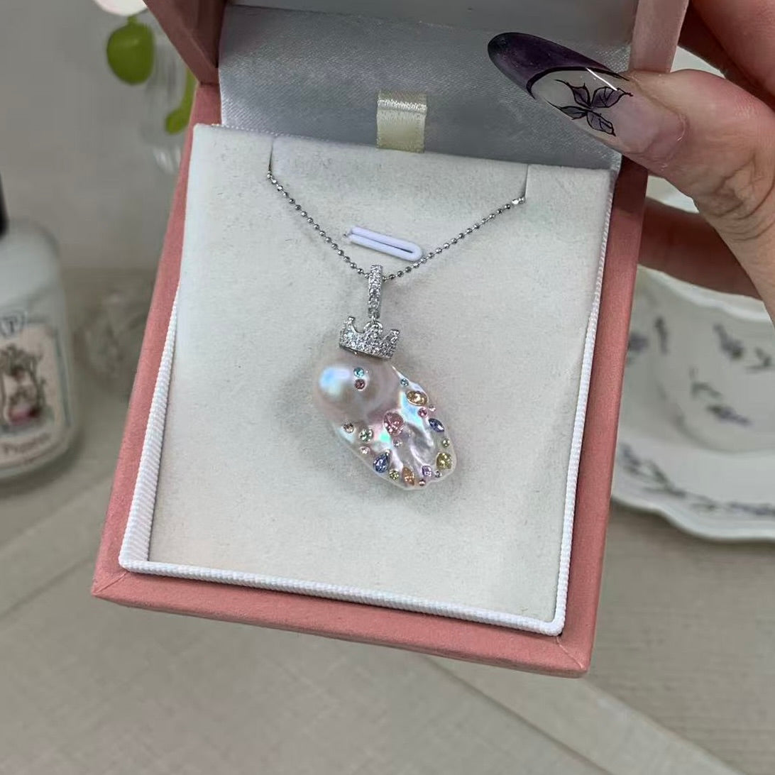 【Pearlish】A Little Goldfish · Handcrafted Artisan Jewelry Featuring Pure Natural Freshwater Pearls Set in S925 Sterling Silver Niche Handmade Art Collection Recommended as a Gift